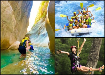 Belek Canyoning Rafting & Zipline Tour